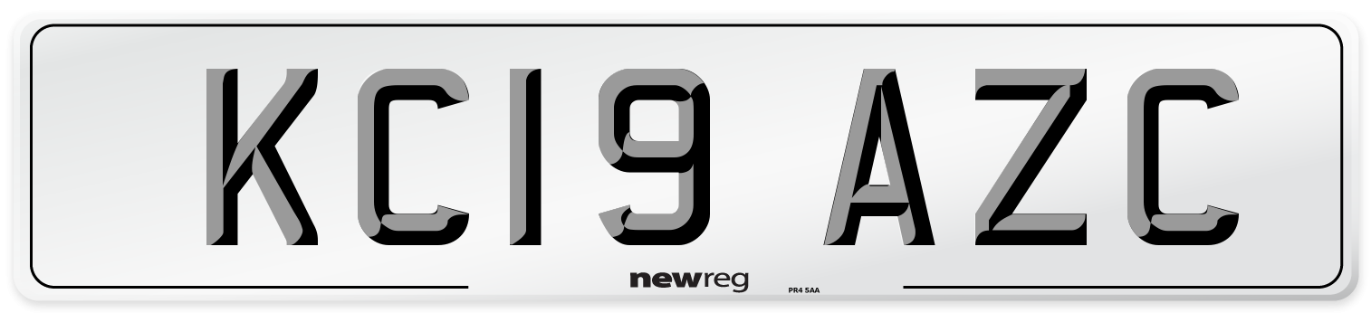 KC19 AZC Number Plate from New Reg